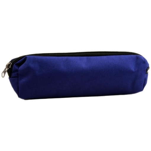 Image de Trousse à crayons en toile 1 zip bleu foncé - Mintra 05509