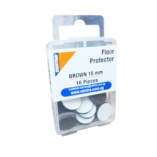 Imagen de Protector de suelo redondo doble cara 1.5 cm marrón – Mintra 95987
