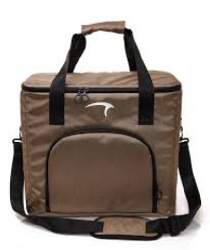 Imagen de Bolsa de Almuerzo Color Marrón 100 gm con Capacidad Interna de 24 L 40*26*35 cm, y Contenedor de Comida en Forma de Caja, con Asa Pequeña y Brazo Largo Ajustable - Mintra 10215