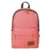 Imagen de Mochila Escolar 2 Cremalleras 2 Bolsillos Laterales 15 Litros, Estampado de Puntos Crema - Mintra 08933
