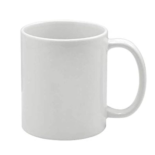 Image de Mug en porcelaine blanc uni