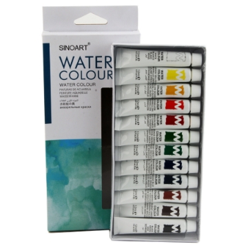 Zeige Details für Sino Art Wasserfarben, 12 Farben, 12 ml – Modell SFP001 Bild von Sino Art Wasserfarben, 12 Farben, 12 ml – Modell SFP001