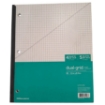 Image de Carnet universitaire agrafé avec colle 80 feuilles quadrillées 27,5 x 21 cm Office Depot Modèle 458-306