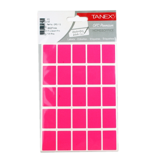 Picture of Handwriting Label Pink 5 Sheet 27 * 19 Tanex Model OFC112