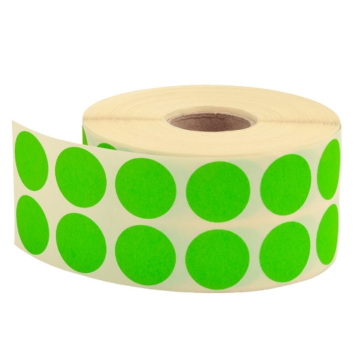 Picture of Tanex Office Sticker Roll Green 20 mm - Model 2500