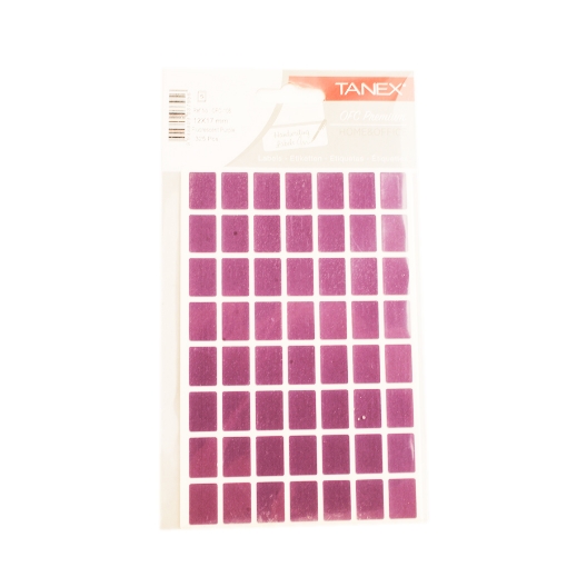 Picture of Handwriting labels, purple Rectangular 5 Sheets 56 Rectangles, 12 x 17 mm A5 - Tanex OFC-106