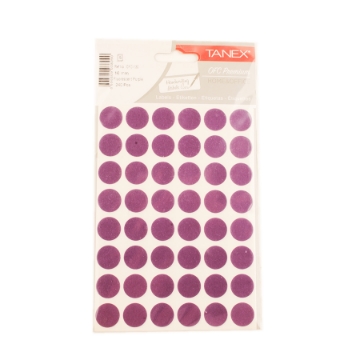 Show details for HANDWRITING LABEL TANEX VIOLET ROUNDED 16 MM 5 SHEETS A5 / 48 - MODEL OFC-130 Picture of HANDWRITING LABEL TANEX VIOLET ROUNDED 16 MM 5 SHEETS A5 / 48 - MODEL OFC-130