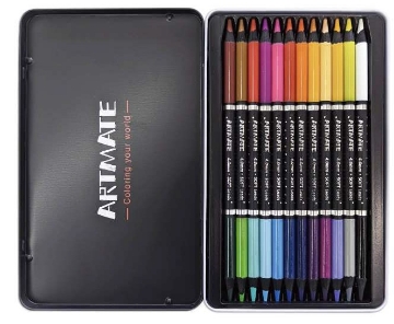 Mostrar detalles de Lápices de colores redondos Acmeliae – 12 lápices con 24 colores – Modelo 43076 Imagen de Lápices de colores redondos Acmeliae – 12 lápices con 24 colores – Modelo 43076