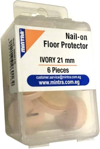Picture of Round Floor Protector, Ivory Color 21mm 10 Pieces - Mintra