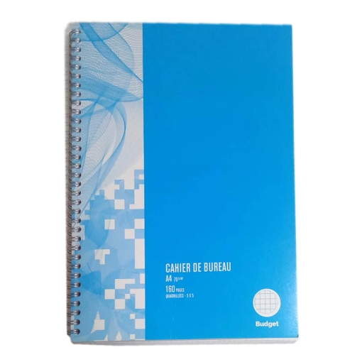 Image de Cahier 80 feuilles quadrillées (0,5 cm) 70 g A4 – Mintra INTROPA