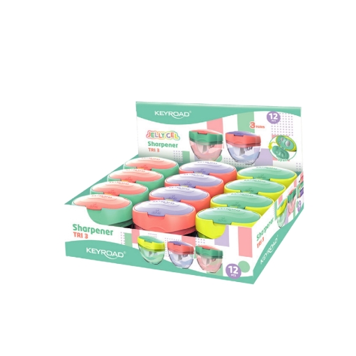 Image de Taille-crayon double Keyroad Jelly Gel avec réservoir – modèle KR973106