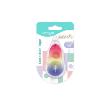 Mostrar detalles de Cinta correctora Keyroad Jelly Gel – tarjeta de 1 unidad – 5 mm × 15 m – modelo KR973121 Imagen de Cinta correctora Keyroad Jelly Gel – tarjeta de 1 unidad – 5 mm × 15 m – modelo KR973121