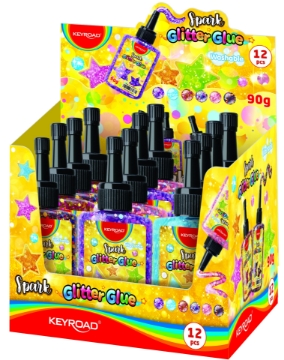 Mostrar detalles de Pegamento con purpurina de colores Keyroad 90g – Modelo KR972800 Imagen de Pegamento con purpurina de colores Keyroad 90g – Modelo KR972800