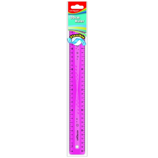 Imagen de Keyroad Regla de plástico flexible 30cm Diseños - Modelo KR972522
