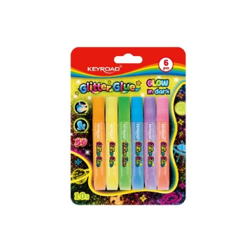 Mostrar detalles de Pegamento con purpurina colores fosforescentes Keyroad – Tarjeta de 6 unidades, 10g cada una – Modelo KR972797 Imagen de Pegamento con purpurina colores fosforescentes Keyroad – Tarjeta de 6 unidades, 10g cada una – Modelo KR972797