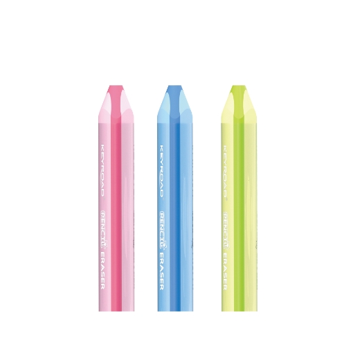 Image de Gomme triangulaire Keyroad en forme de crayon - Couleurs - Super Clean - Modèle KR972915