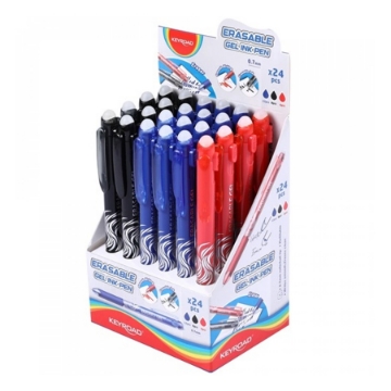 Show details for Keyroad Red Gel Pen with Eraser 0.7mm - Erasable - Model KR972583 Picture of Keyroad Red Gel Pen with Eraser 0.7mm - Erasable - Model KR972583
