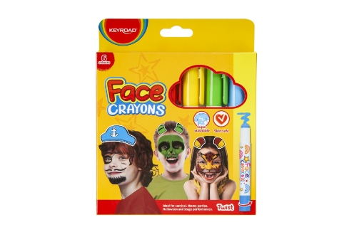 Picture of ألوان وجه شمعية كى رود علبة 6 لون - موديل KR972893
