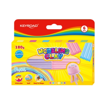 Zeige Details für Keyroad Pastellfarbene Knetmasse – 180g Schachtel mit 12 Stangen – Modell KR972525 Bild von Keyroad Pastellfarbene Knetmasse – 180g Schachtel mit 12 Stangen – Modell KR972525