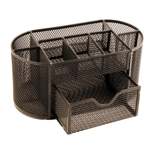 Picture of Multi-purpose Desk Organizer Metal + 1 Drawer - Simba Model H9079