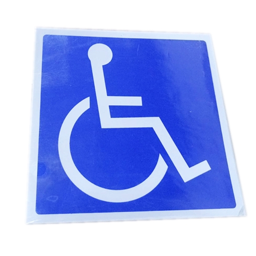Imagen de Pegatina de instrucciones azul – Personas con discapacidad – Modelo 787-11