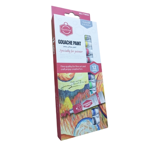 Picture of Gouache Paints 6 ml Tubes 12 Colors – Keep Smiling Model 7706GO