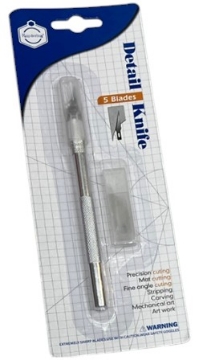 Zeige Details für Metall-Cutter-Stift + Klingenbox auf Karte - Keep Smiling Modell I0078 Bild von Metall-Cutter-Stift + Klingenbox auf Karte - Keep Smiling Modell I0078