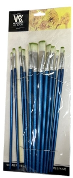 Zeige Details für WK Flachpinsel-Set 12 Stück Größen 0 bis 11 - Modell A6321 Bild von WK Flachpinsel-Set 12 Stück Größen 0 bis 11 - Modell A6321
