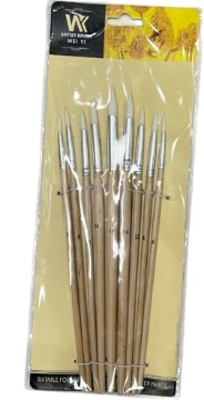 Zeige Details für WK Rundpinsel-Set 12 Stück Größen 2 bis 16 - Modell A0427R Bild von WK Rundpinsel-Set 12 Stück Größen 2 bis 16 - Modell A0427R