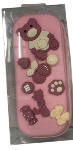 Bild von Geprägtes Silikon-Federmäppchen, 1 Reißverschluss, bedruckt mit Gummibärchen-Motiven – Simba Modell DD505