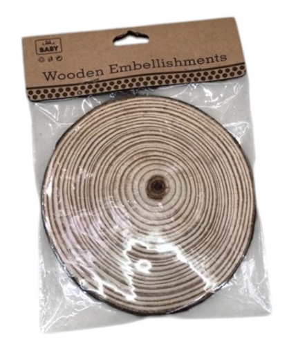 Bild von Runde Holzscheibe zum Drucken Gravieren Bemalen und für Aktivitäten – Simba Modell 24001-2