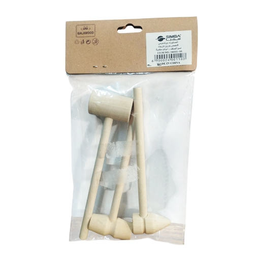 Bild von Simba Set aus Holzwerkzeugen für Lernaktivitäten, 3-teilig im Beutel – Modell 24001-10