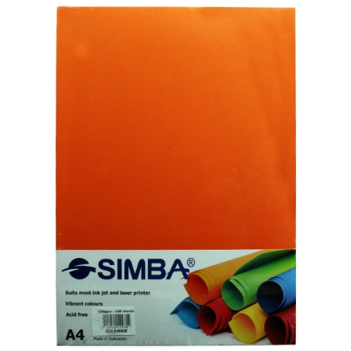 图片 Simba 影印纸包，160 克，100 张，A4 尺寸
