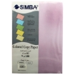 Imagen de Resma de Papel de Copia Color Pastel 100 Hojas 80g Tamaño A4 – Simba