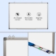Mostrar detalles de Pizarra Blanca Magnética Simba, Panel MDF de Doble Cara, con Soporte para Bolígrafo, Tamaño 120 × 240 cm - Modelo WB2412-D Imagen de Pizarra Blanca Magnética Simba, Panel MDF de Doble Cara, con Soporte para Bolígrafo, Tamaño 120 × 240 cm - Modelo WB2412-D
