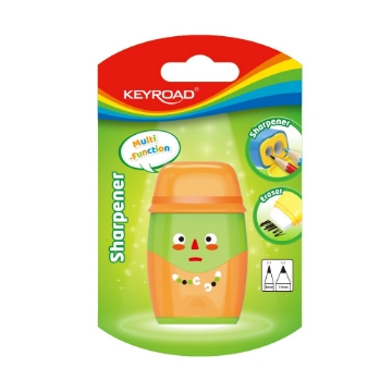 Zeige Details für Kunststoffspitzer, 2 Löcher mit Behälter + Radiergummi, Karte 1 Stück – Keyroad Modell KR972118 Bild von Kunststoffspitzer, 2 Löcher mit Behälter + Radiergummi, Karte 1 Stück – Keyroad Modell KR972118