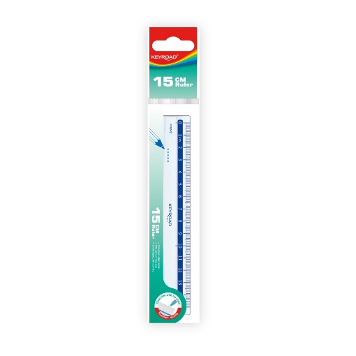 Picture of Transparent plastic ruler 15 cm – Keyroad Model KR971607