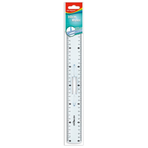 Picture of Transparent plastic ruler 30 cm – Keyroad Model KR971059