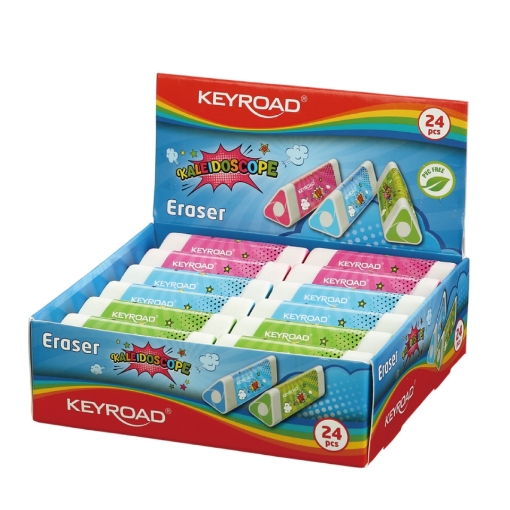Picture of Keyroad Triangular Colored Eraser - Model KR971853