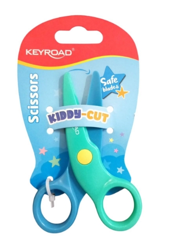 Picture of Keyroad Children's Plastic Scissors 10.5 cm, 1 Piece on Card – Model KR973265