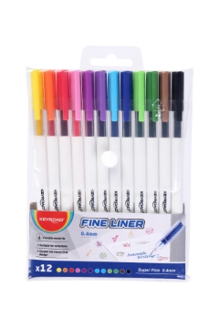 Zeige Details für Keyroad Fineliner-Stiftset 12 Farben, 0,4 mm – Modell KR972462 Bild von Keyroad Fineliner-Stiftset 12 Farben, 0,4 mm – Modell KR972462