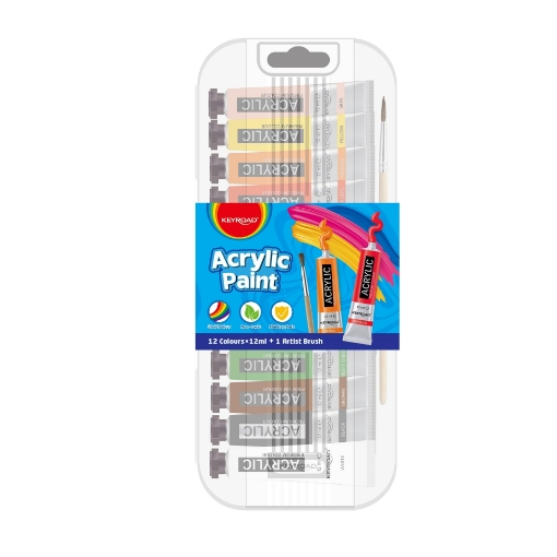 Picture of Keyroad Acrylic Paint Set, 12 Colors, 12ml Pack, Model KR972962