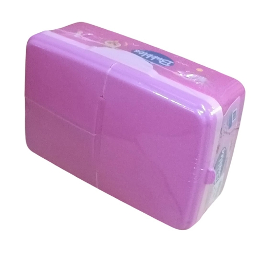 Bild von Intelligente Lunchbox mit Fächern, 2 Ebenen 1,6 L, Rosa – Bubbles
