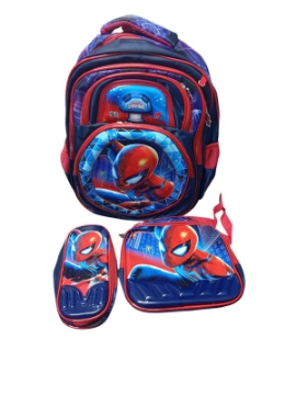 Agrandir l'image de Sac à dos scolaire 3D avec motifs en relief, 4 fermetures éclair + sac à déjeuner + trousse Image de Sac à dos scolaire 3D avec motifs en relief, 4 fermetures éclair + sac à déjeuner + trousse