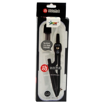 Zeige Details für Metallzirkel mit 0,7 mm Druckbleistift + Minendose – Modell GB 21027 Bild von Metallzirkel mit 0,7 mm Druckbleistift + Minendose – Modell GB 21027