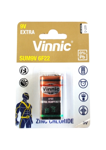 Imagen de Batería Chloride Vinnic de 9V – Modelo SUM9V 6F22