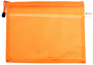 Zeige Details für Orange Netzreißverschlusstasche, A3, Simba, Modell S6646-7 Bild von Orange Netzreißverschlusstasche, A3, Simba, Modell S6646-7