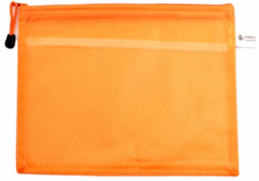 Picture of Orange Mesh Zipper Pouch, A3, Simba, Model S6646-7