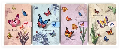 Imagen de Cuaderno de Tapa Dura Papel Crema Rayado 80 Hojas B6 - SIMBA Modelo 8600-7