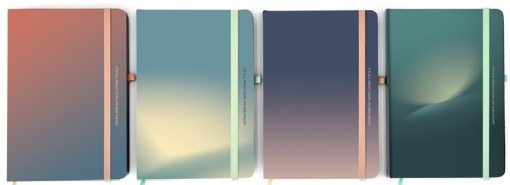 Imagen de Cuaderno Simba de Tapa Dura A7 Cubierta Plástica Papel Crema Rayado 80 Hojas Modelo 5701-1